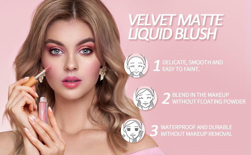 Anglicolor 2PC Liquid Cream Blusher Blush Brightens skin tone