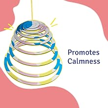 Brainytots Wooden Spiral Hanging Mobile stating it promotes calmness in babies