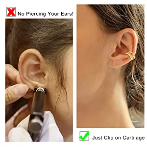 clip on cartilage earrings