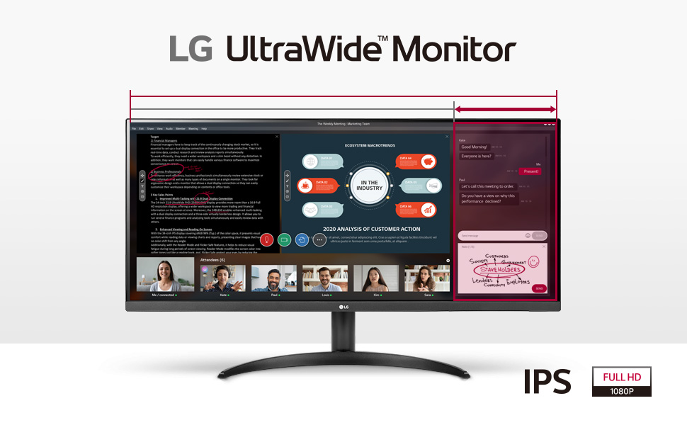 LG UltraWide Monitor 34WP500