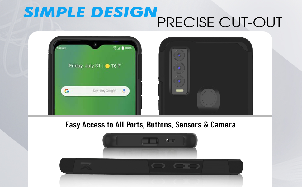 HRWireless Cricket Ovation 3 Case Cover (3rd Version Only