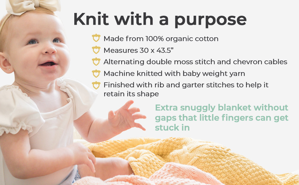 Extra snuggly blanket without gaps that little fingers can get stuck in