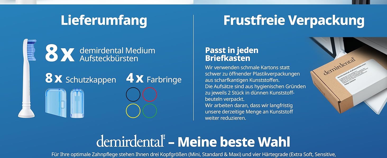 HX6018 Philips Sonicare Ersatzbürsten, Aufsätze, Aufsteckbürsten, Zahnbürstenköpfe