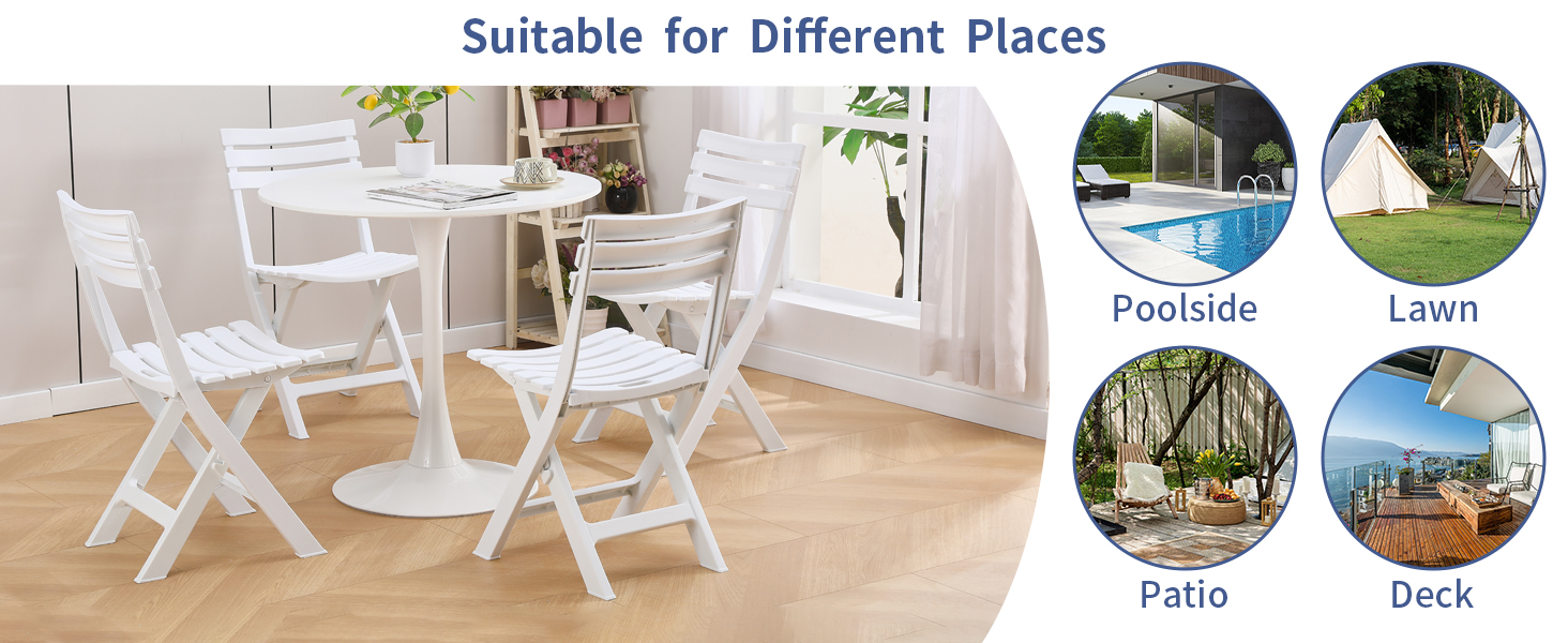 plastic folding chairs