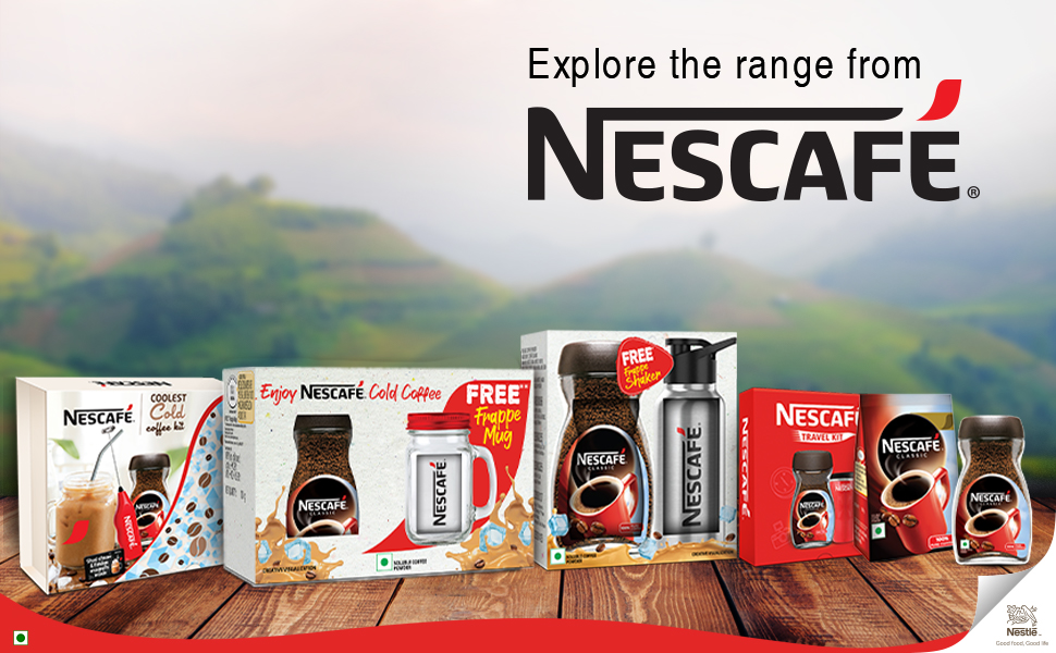 NESCAFE Classic Instant Coffee Powder with Free Frappe Shaker For