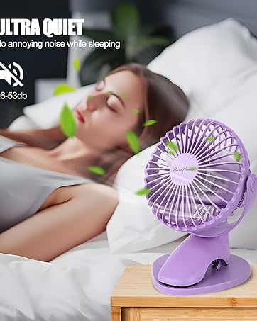 Portable Clip Fan with USB & Battery Powered