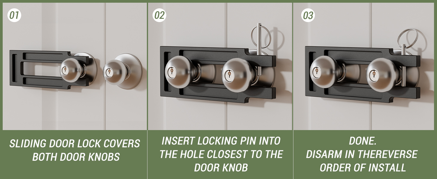 French Door Locks for Double Doors