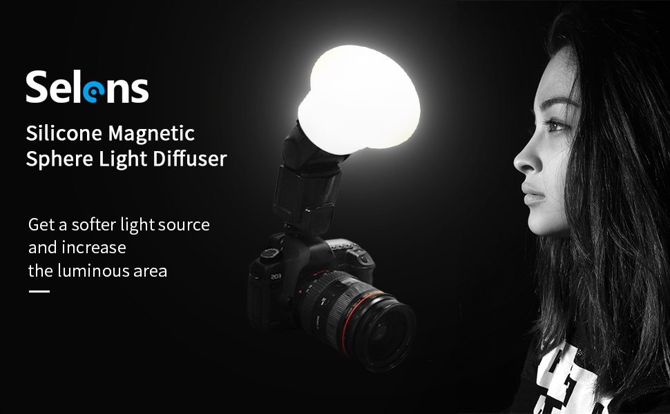 Selens Light Sphere Flash Diffuser with Band