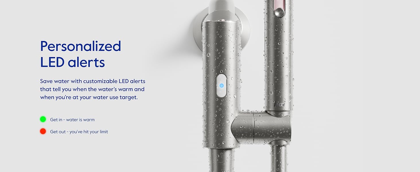 hai Smart Shower Head, Bluetooth Handheld Water Saving Showerhead with