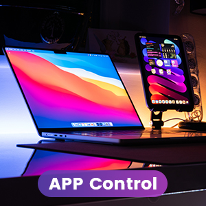 Smart LED Light Bar, RGB Light Bar Lamp Ambiance Gaming Lights with Multiple Lighting Effects