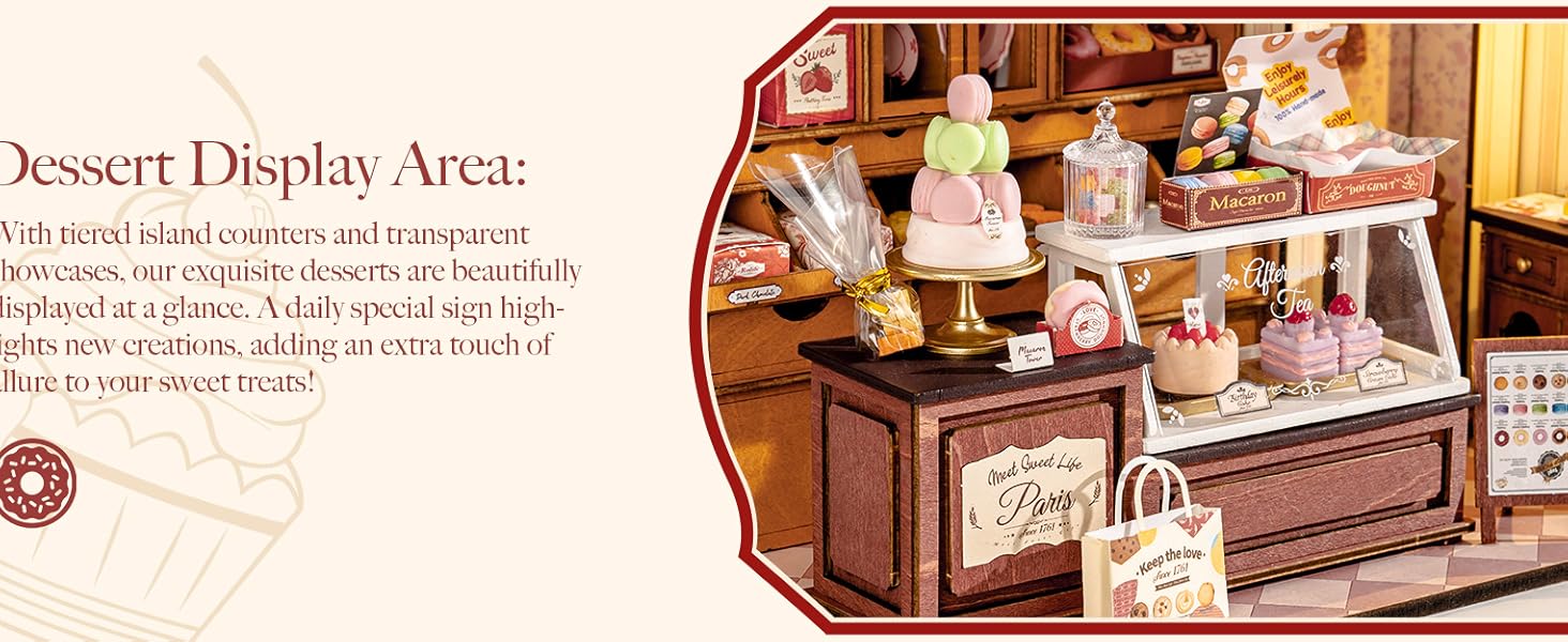 Rolife diy miniature house kit bakery DG168