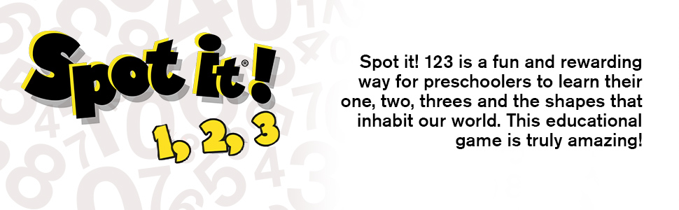 Spot It! 123 card game for kids and adults matching game fun family game for game night