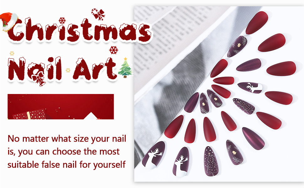 Weihnachten Press on Nails
