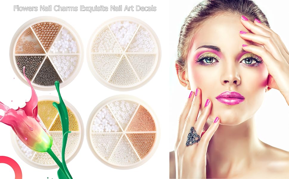 Flower Nail Charms Nail Art Decals