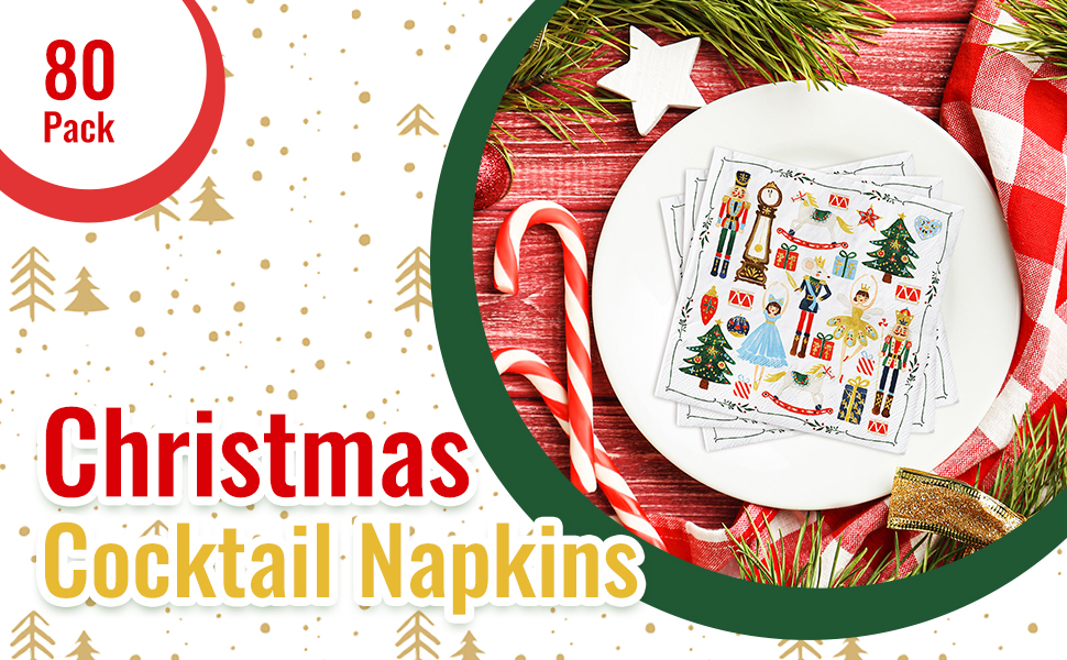 Christmas Cocktail Napkins