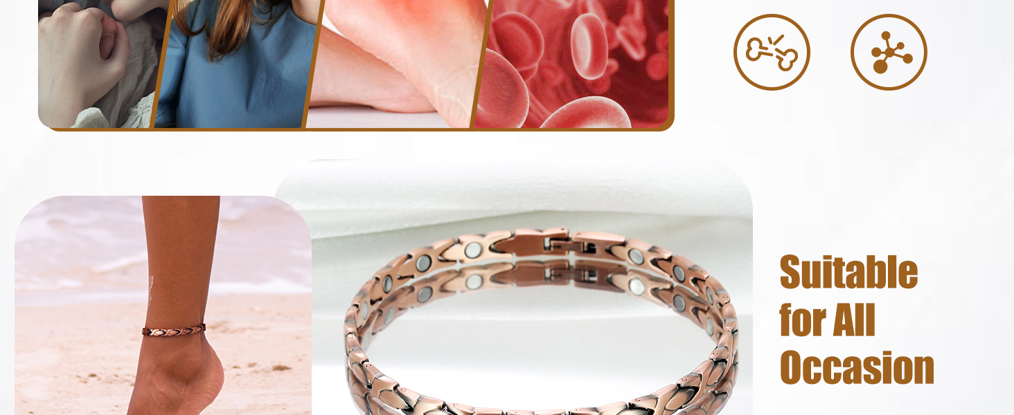 copper ankle bracelet