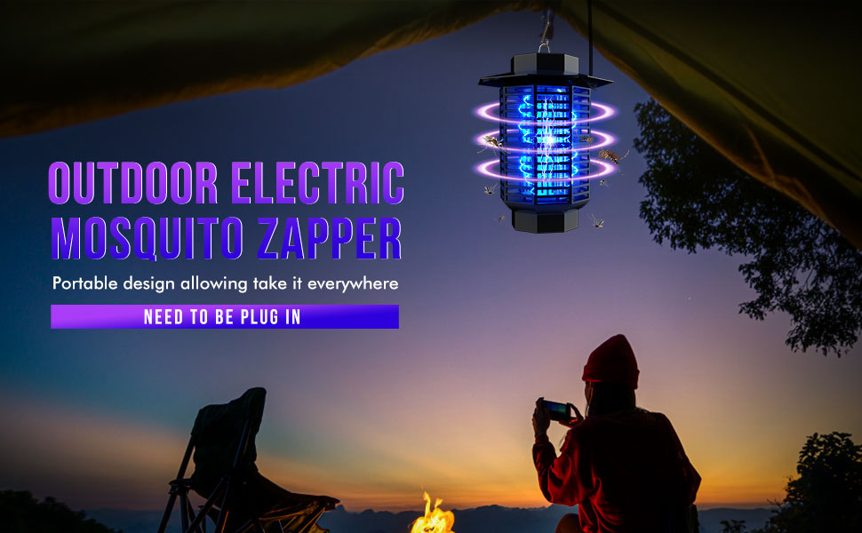 ERHIVORA Bug Zapper Outdoor, Mosquito Zapper Indoor