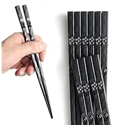 5 Pairs Fiberglass Reusable Chopsticks, Japanese Chopstick 9 Inches Chinese Japanese Chop Sticks ...
