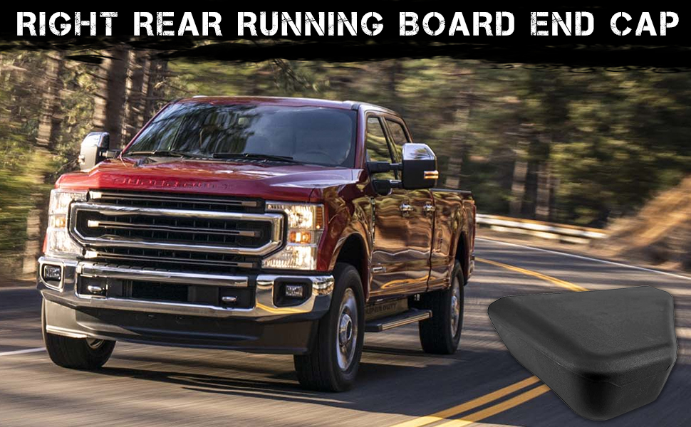 PEVAST Right Rear Running Board End Cap,Passenger Side Rear