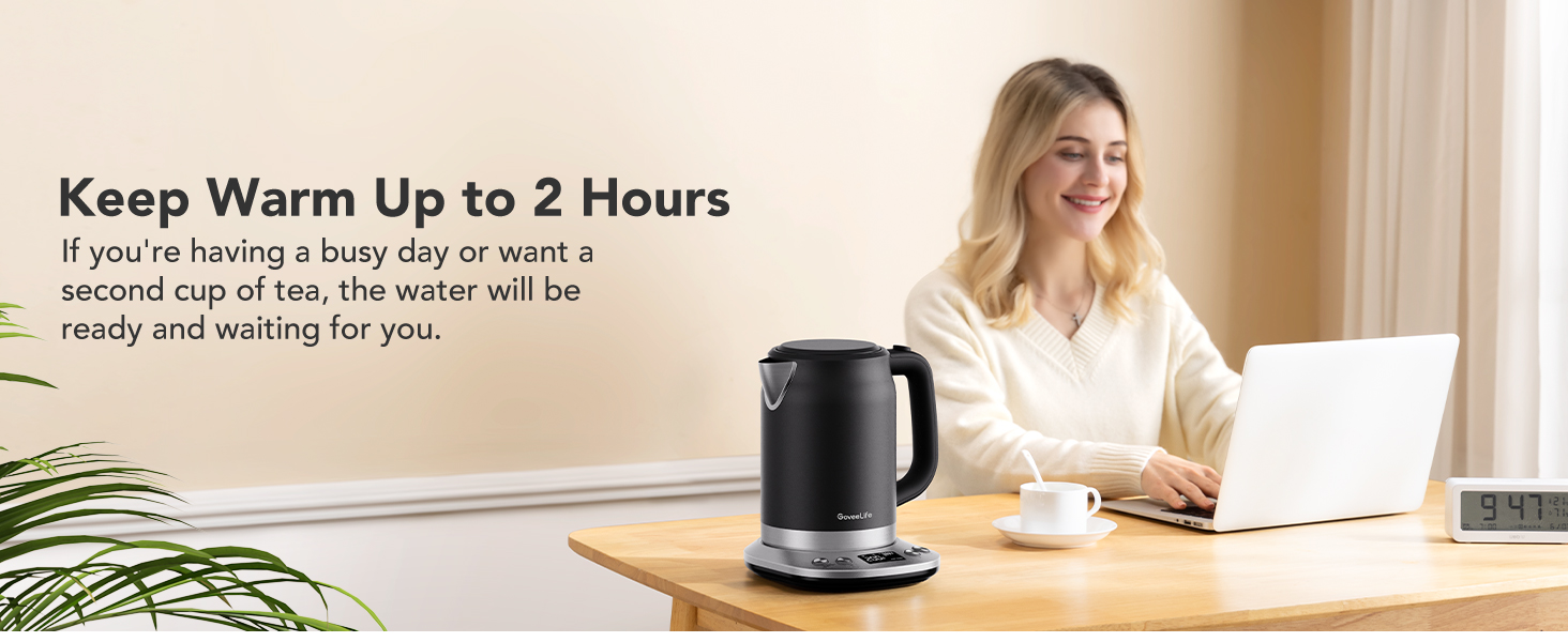 GoveeLife Smart Electric Kettle Temperature Control, WiFi Electric Tea Kettle with