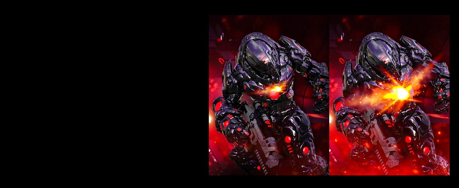 Respond to action, opponents, and every moment with reduced input lag and unbelievable performance.