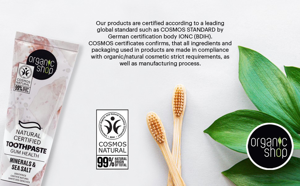 Organic Shop Toothpaste Cosmos Natural