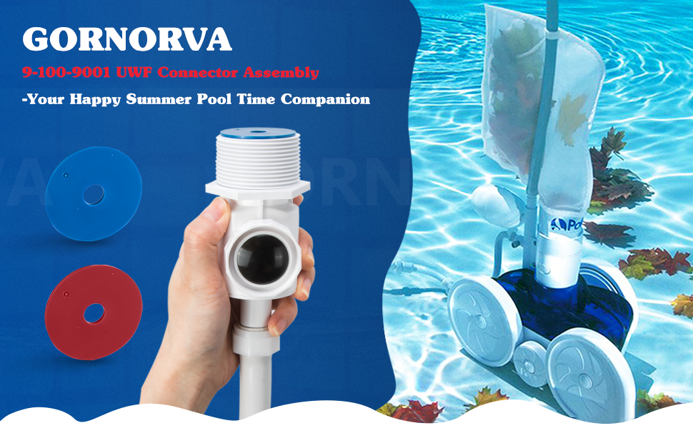 GORNORVA 91009001 UWF Connector Assembly with 2PCS Restrictor Disk & 2PCS Feed