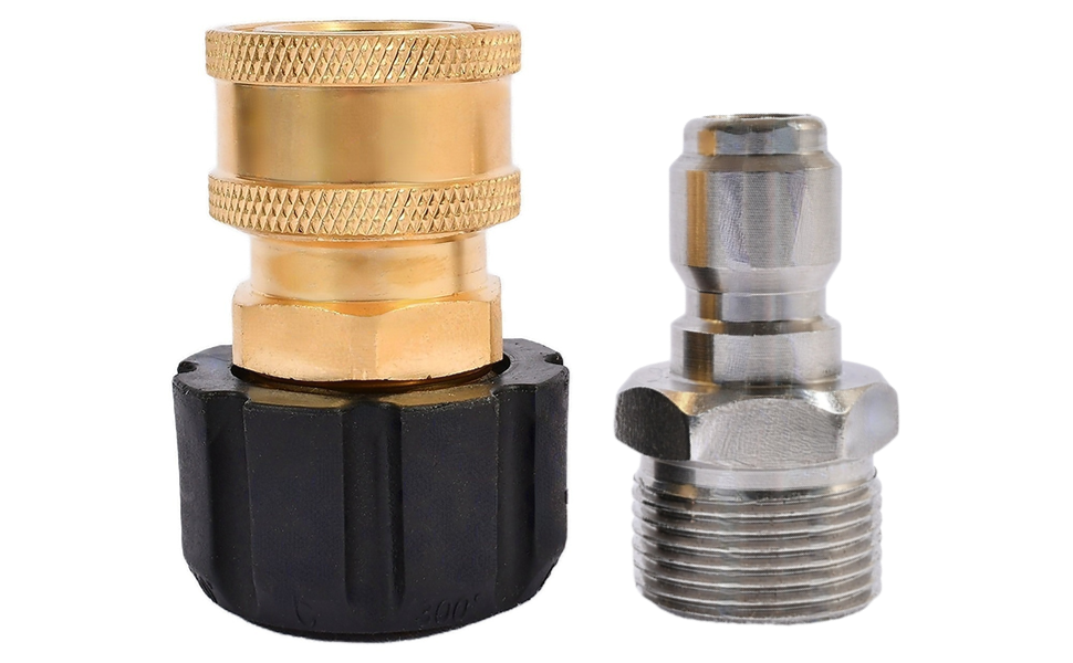 xiangxu Pressure Washer Adapter Set, M22 to 3/8'' inch