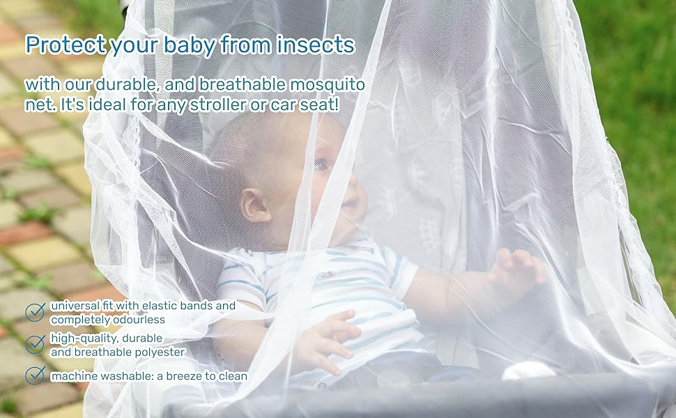 Universal Mosquito Net for Pram, Summer Infant Strollers Protection