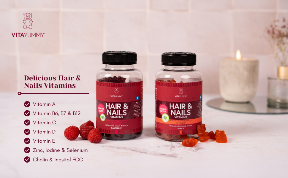 VitaYummy Hair Vitamins Gummies Biotin High Dose (5000μg