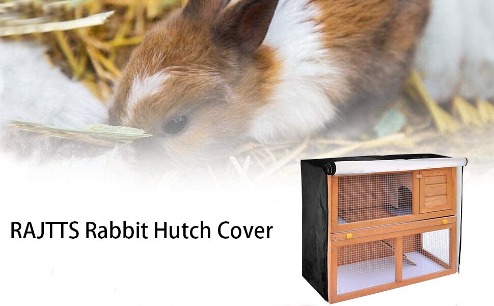 Rabbit Hutch Cover,48 Inch Double Hutches Cover,Windproof Waterproof