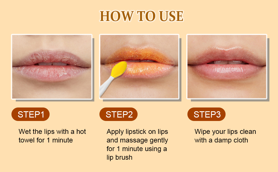 Turmeric Lemon Lip Scrub with Brush