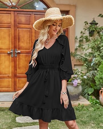  Womens Black Dress