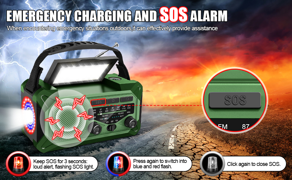 10000mAh Emergency Weather Radio 