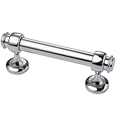 Alzassbg 10 Pack Polished Chrome Cabinet Pulls, 3 Inch(76mm) Hole Centers Cabinet Handles Kitchen...