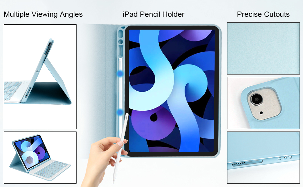 Amazon.com: LAMA Wireless Keyboard Case with Mouse for iPad