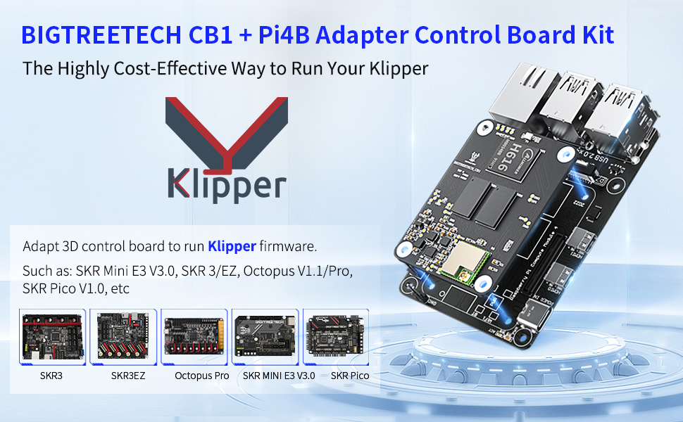 BIGTREETECH CB1 V2.2 + Pi4B Kit de placa de panel adaptador, compatible ...