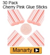 30 pack Cherry Pink Hot Melt Glue Stick