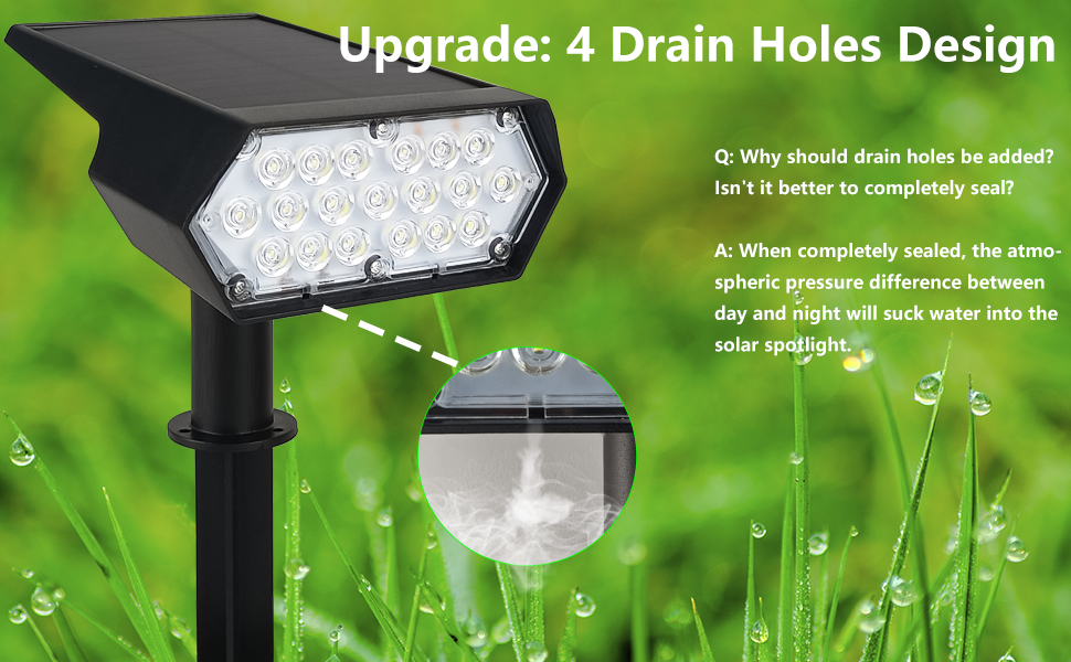 Solar Spot Lights Outdoor 2PCS Solar Spotlights Outdoor Waterproof