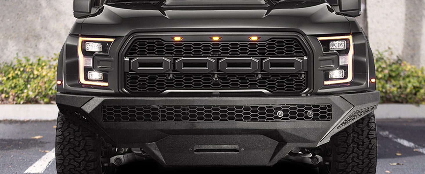 front rear bumpers combo for ford 150 f-150 f150 f 150 2015 2016 2017 off road