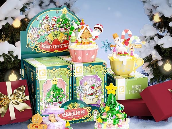 Amazon.co.jp: YuY LuoQI ブロック おもちゃ クリスマス