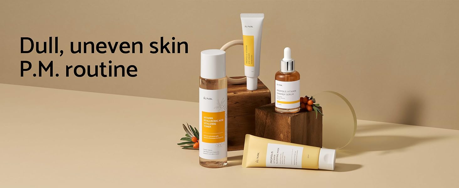 PM Korean Skincare Routine Regimen Vitamin C Propolis Glow Radiance Even Glass Skin Tone