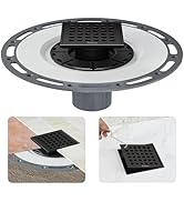 Neodrain Low Profile Shower Drain Kit, Square Drain, 4