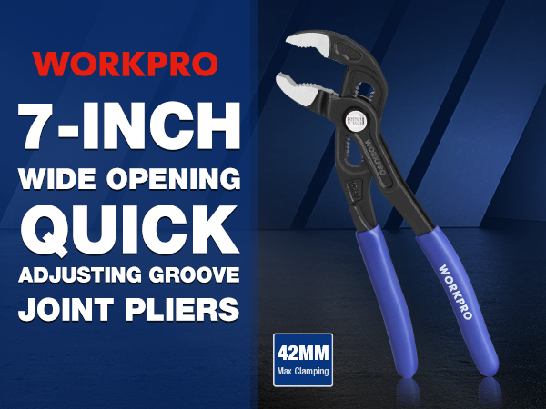 WORKPRO Groove Joint Pliers, 7