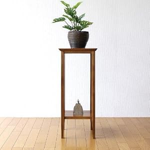 昭和レトロ 木製 花台 花器 盆栽台 スタンド ダークブラウン 飾り台 ちゃぶ台 昭和レトロ 木製 木目 足付 花瓶台 花台 飾り台 盆栽台 ミニ台