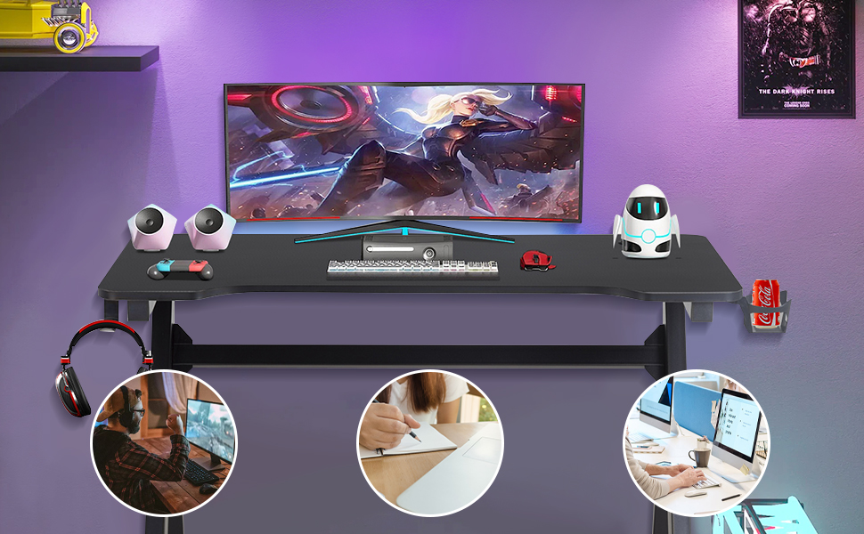 Gaming Desk, 35 Inch Computer Desk PC Computer Table Home