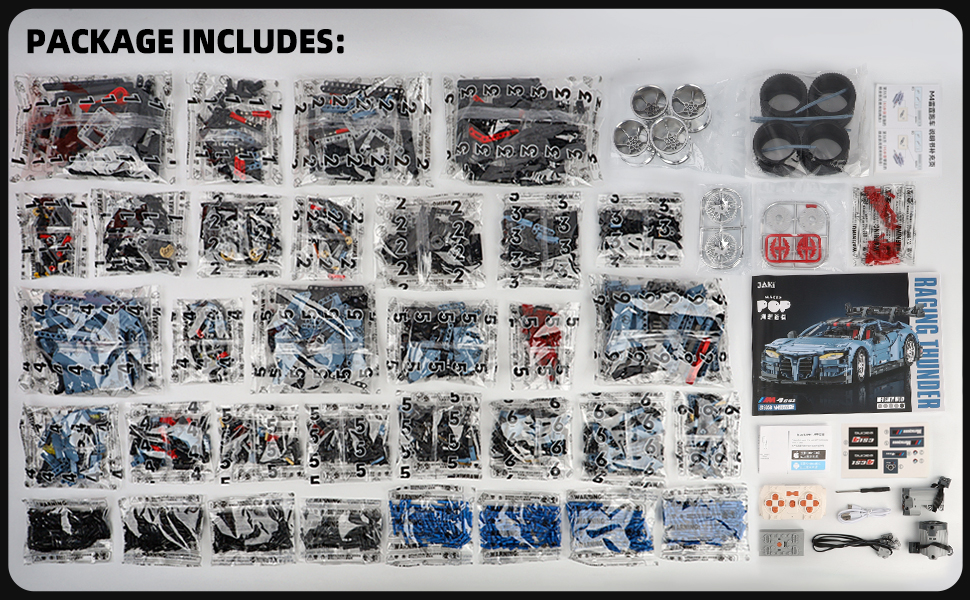 Remote Control Car Building Kit, 110 M4 Champion Racing