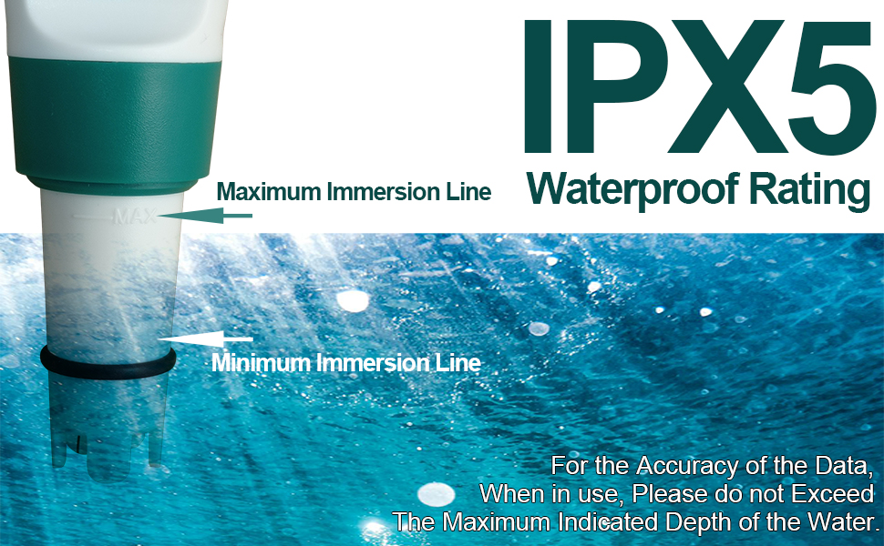 Pool Water Tester, IPX5 Waterproof