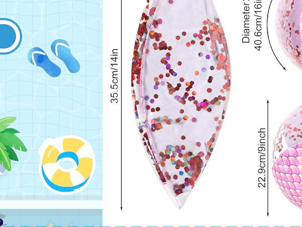  Mermaid Inflatable Beach Ball 