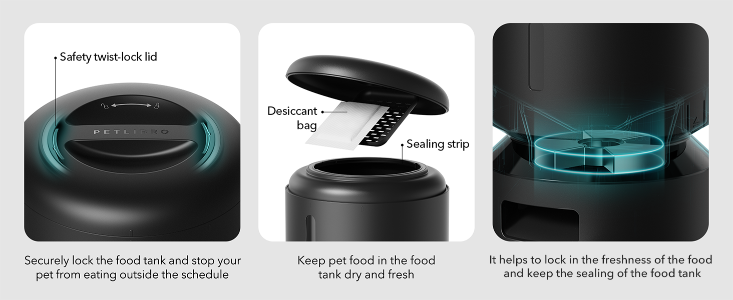 PETLIBRO Automatic Cat Feeder, Microchip Cat Feeder with Stainless